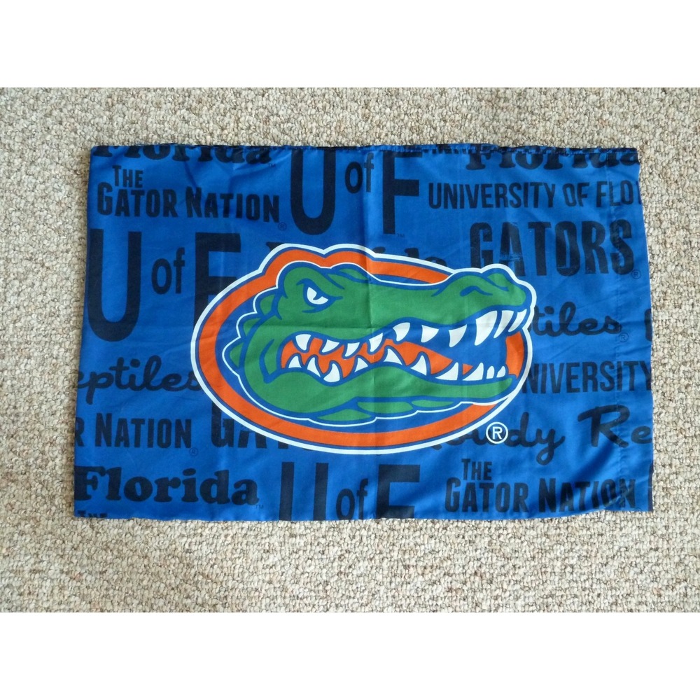 Northwest University of Florida GATORS Pillowcase Football No-Iron Twin Size